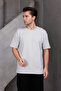Men's Basic Oversized Crew Neck 2 Two Thread Ko Compact -Shirt