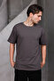 Men's Basic Oversized Crew Neck 2 Two Thread Ko Compact -Shirt - 2