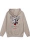 Melek Heart of Dreams Sırt Printed Hooded Yarı Oversized Sweatshirt Stone Color Hoodie 1195