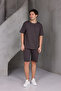 Men's Basic Oversized Bottom-Top 2 Two Thread Ko Compact Medium Set - 5