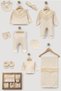 Eyelet Embroidery Lu Hayal Tulle Piece Newborn Combed Cotton Baby Girl 10 Piece Hospital Outfit Set Baby Outfit