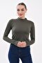 100% Viscose Women's Bodysuit with Finger Detail – Long Sleeves |   Stretchy and Soft Fabric - 4