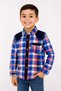 Boys’ Checkered Multi-Color Long Sleeve Shirt Plaid Contrast Shoulders | Sizes 2-12Years | MH