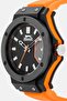 Men SL96572101 Silicone Analog Watch 47mm, Orange - 4