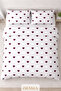 Allura Kalp Double Fitted Sheet Pieces Duvet Cover Set - 3