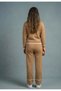 Women's Gold Buttoned Line and Pocket Detail Collar Cardigan Trousers Knitwear Suit - 4
