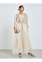 Cream Embellished Kaftan and Maxi Dress Set