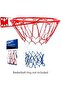 Heavy Duty Basketball Net Red White Blue Durable Outdoor Indoor Hoop Net - 2