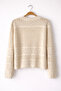 Embroidered Romantic Cardigan for Women in Sand Color - 4