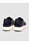 Rivavin 100% Leather Lace-Up Navy Blue Men's Sneaker - 3
