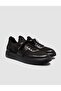 Men's Knitwear Detailed Casual Black Sneakers Shoes - 2