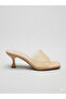 Int1223Y073 3Fx Beige Women's Short Heels Slipper - 2