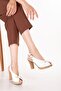 Women's Genuine Leather High Heels Sandals Ast.1212 White - 6