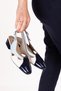 Women's Genuine Leather Color Combination Short Heeled Shoes Vdt.06 Laci Combination - 5