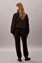 Mixed Media Polar Fleece Women's Sweatpants Black - 2
