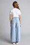 100% Cotton Baggy Fit Jean Trousers for Girls H0385A826Sm - 4
