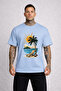 Men's Oversized T-Shirt Palmi̇ya B Printed 100% P Cotton T-Shirt Comfortable Fit