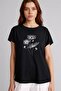 Crew Neck Stone Printed T-Shirt H1453Ax26Sp