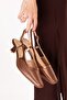 Women's Genuine Leather Thin Stiletto t Heeled Shoes Brgl.6136 Copper - 5