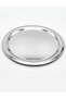 Luvia Simple Round Handleless Catering Tea Presentation Tray Premium 304 Stainless Steel 18/10 Cr-Ni - 3