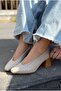 Torben Heeled Shoes Beige Matte Leather - 7