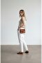 Women's Beige One Shoulder Knitwear Blouse - 3