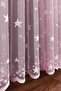 Children's Room Tulle Pink-Star Tulle Tight Pleated - 2