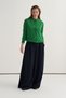 Women's Viscose Knitwear T-Shirt Cardigan Set Grass Green - 3