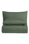 Linestyle Single 100% Cotton Satin (90 Thread) Duvet Cover Set Khaki (2 Pieces) 160X220/50X70 Khaki - 5