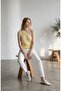 Women's Yellow One Shoulder Knitwear Blouse - 3