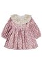 Lace Dress with Elastic Collar and Sleeves for 2-5 Years - Pink 4-5 Years - 2