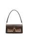 Silver & Polo Sp1279 Women's Shoulder Bag Plain Brown-M178 Dark Beige-Brown