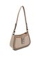 Dark Beige - Latte Plain Women's Crossbody Bag Sp1132 - 2