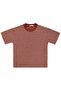 Embossed Striped 6-9 Years Old T-Shirt - Orange 7-8 Years Old