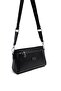 Black - Black Plain Women's Crossbody Bag Sp1273 - 2