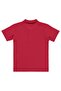 Boy's Palm Tree Embroidered Polo Collar T-Shirt for Ages 6-9 - Red - 2