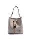 Sand Beige - Sand Beige Plaid Line Square Women's Crossbody Bag Sp967