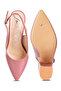Women's Block Heel Pointed Toe Sandals in Blush - 5