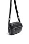 Black - Black Plain Women's Crossbody Bag Sp1162 - 2