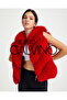 Women's V-Form Zippered Convertible Fur Jacket (Can Be Made into Vest Styles) - 6