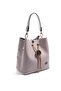 Pink - Bone Crow's Feet Plaid Women's Crossbody Bag Sp967 - 3