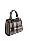 Coffee - Black Plaid Women's Handbag Sp1174 - 2
