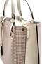 Burgundy - Bone Crow's Feet Plaid Women's Handbag Sp975 - 5