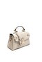 Sand Beige - Sand Beige Plaid Line Square Women's Handbag Sp1159 - 2