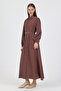Rochie cu centură - Mink - 4