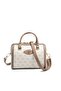 Beige - Latte Monogram Women's Handbag Sp1091 - 5