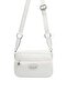 White - White Honeycomb Women's Crossbody Bag Sp1267