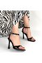 Mirge Black Patent Leather Heeled Ankle Boots, Pack of Belt - 4