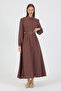 Rochie cu centură - Mink - 5