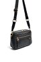 Black - Women's Crossbody Bag with Black Logo Sp1280 - 2